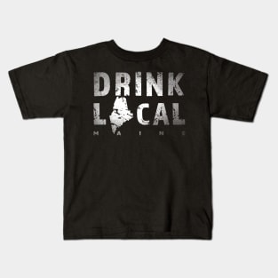 Maine Drink Local ME Beer Design Kids T-Shirt